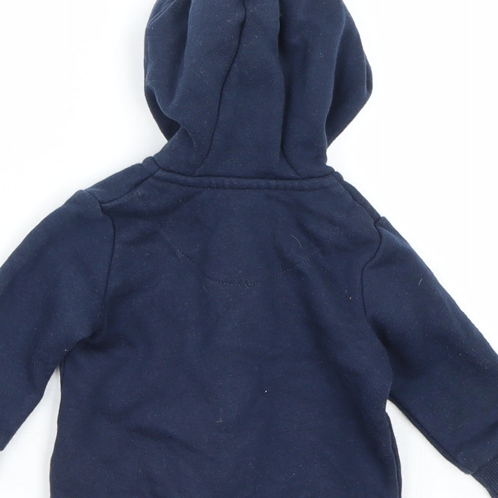 F&F Boys Blue   Full Zip Jumper Size 0-3 Months