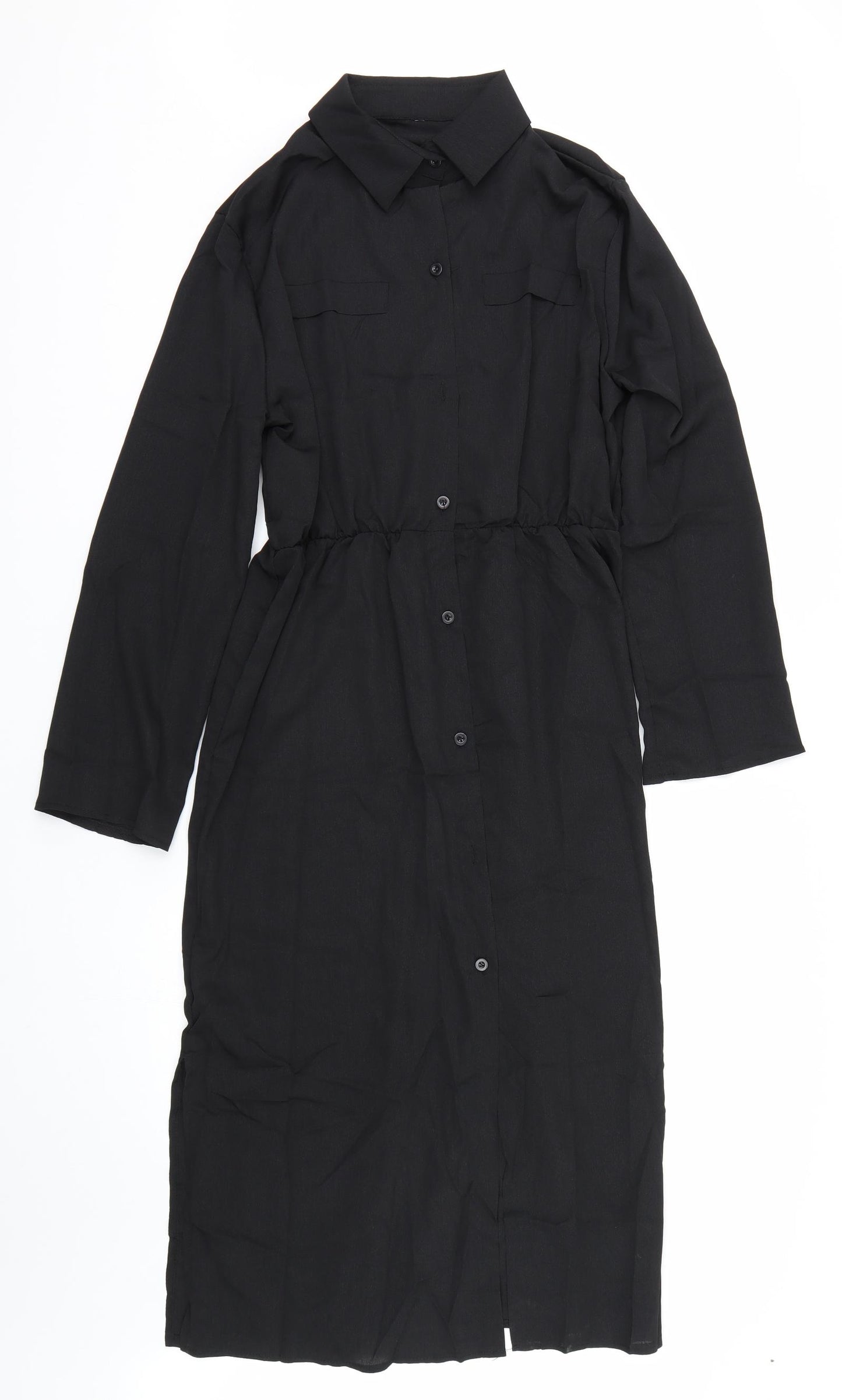 Gulang Womens Black   Shirt Dress  Size L