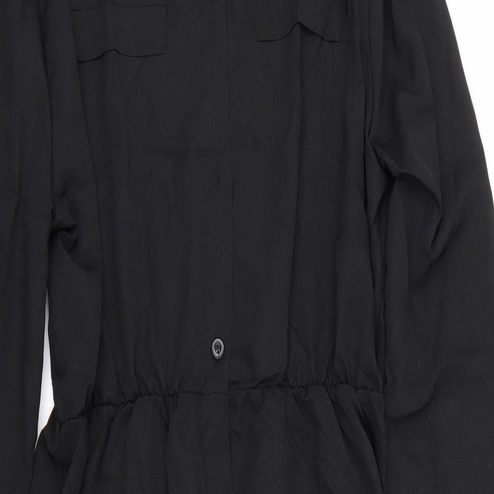 Gulang Womens Black   Shirt Dress  Size L
