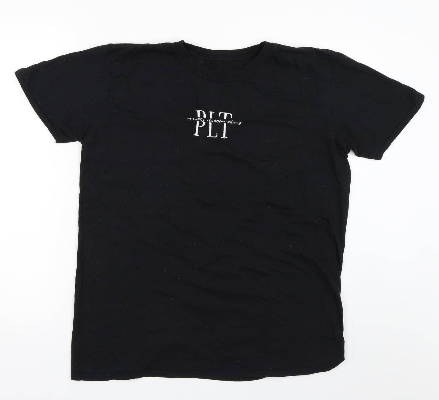 PRETTYLITTLETHING Womens Black   Basic T-Shirt Size M