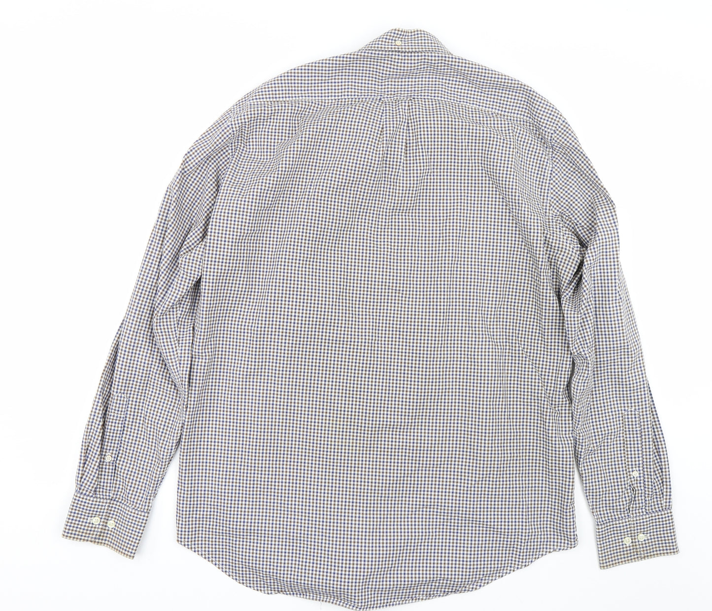 GANT Mens Blue Check   Dress Shirt Size L