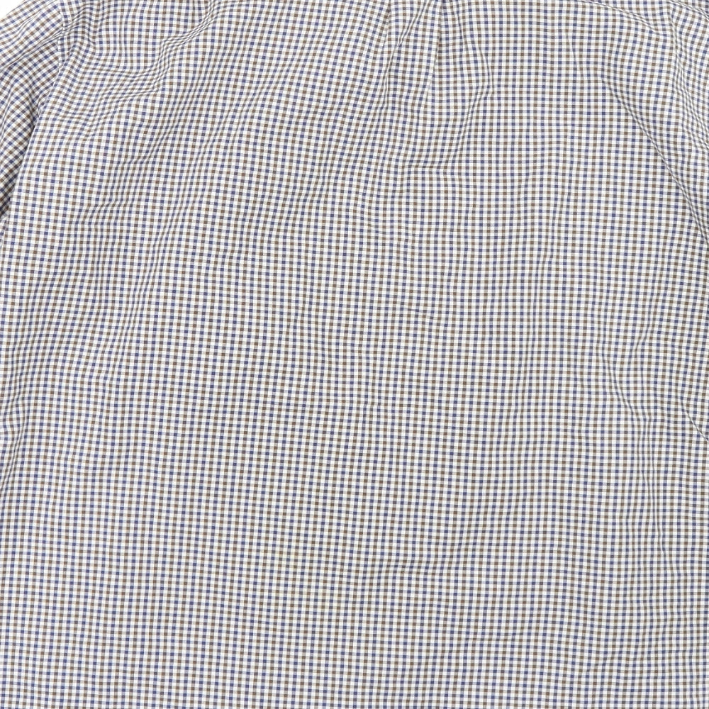 GANT Mens Blue Check   Dress Shirt Size L