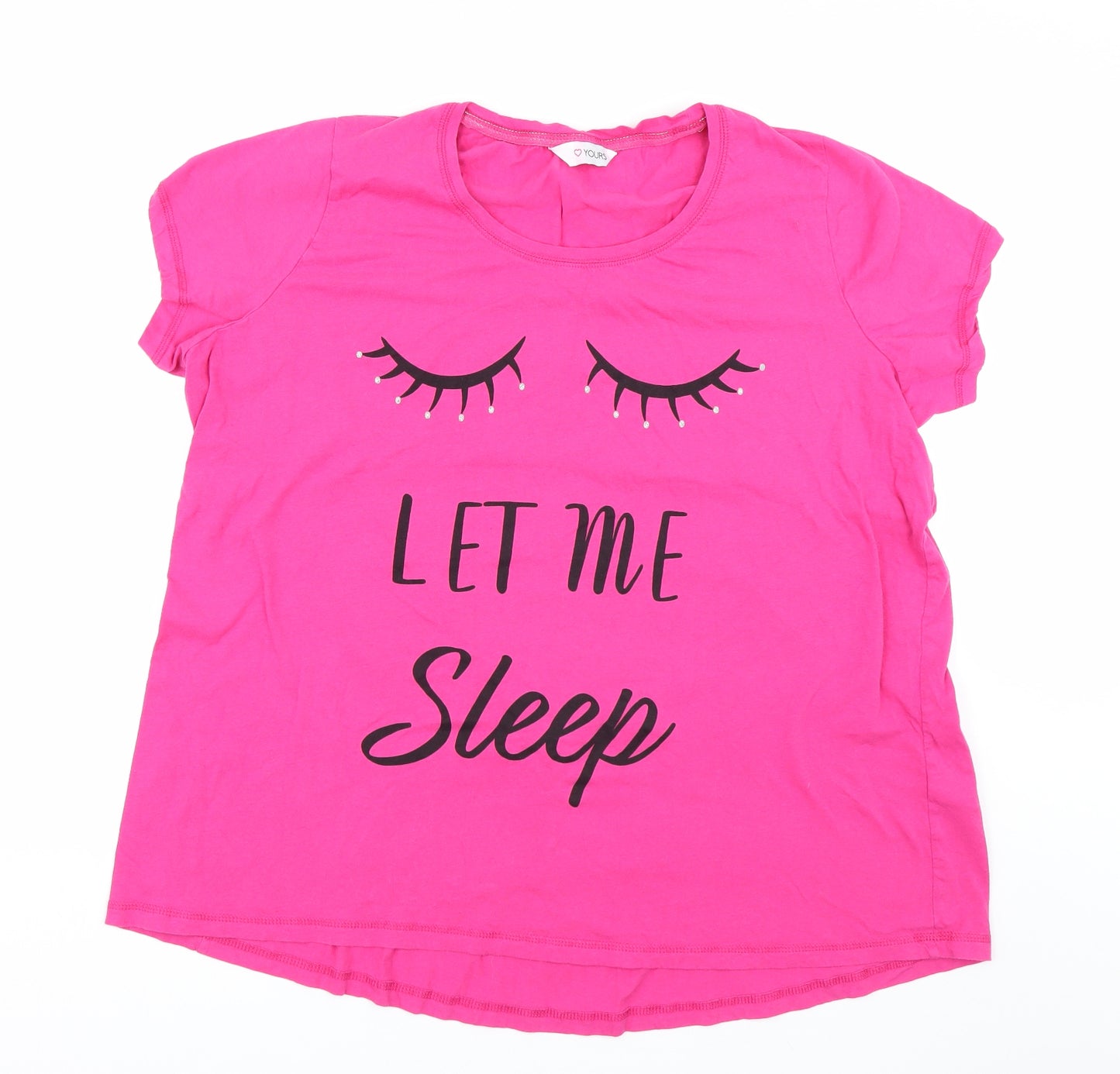 Love yours Womens Pink   Top Pyjama Top Size 22