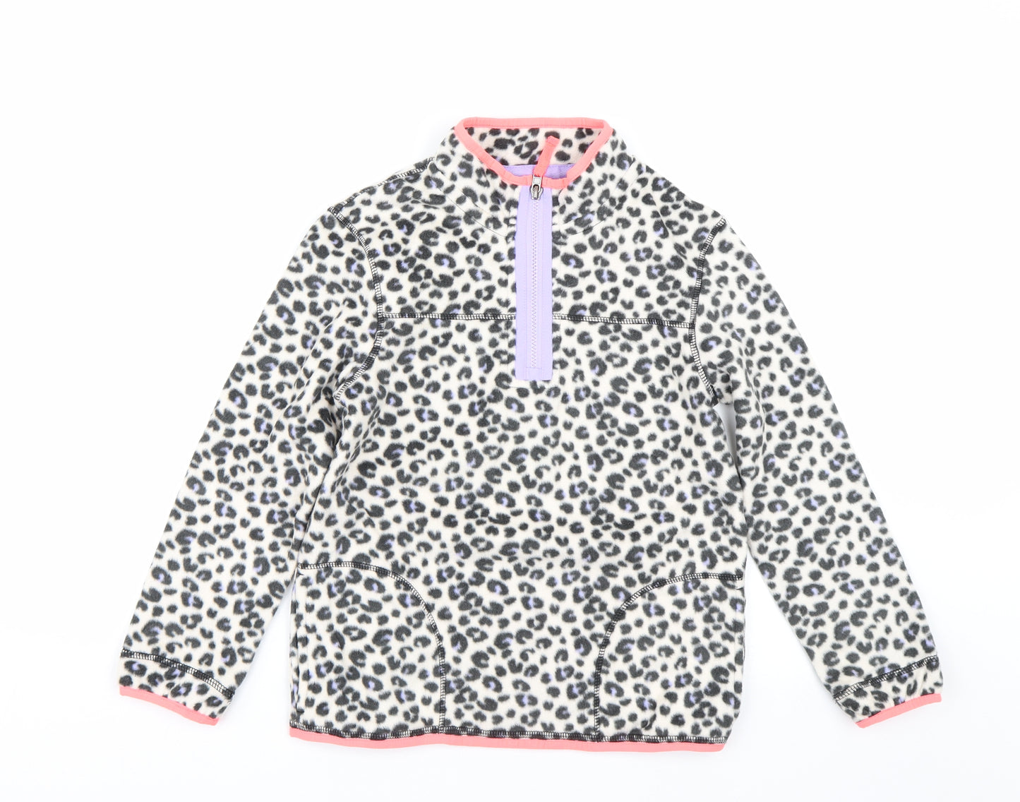 M&S Girls Beige Animal Print  Pullover Sweatshirt Size 11-12 Years