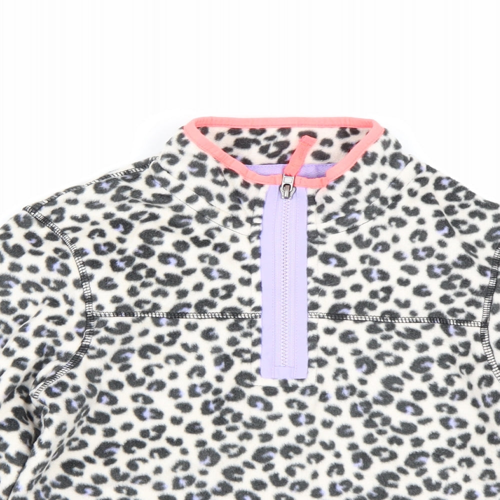 M&S Girls Beige Animal Print  Pullover Sweatshirt Size 11-12 Years