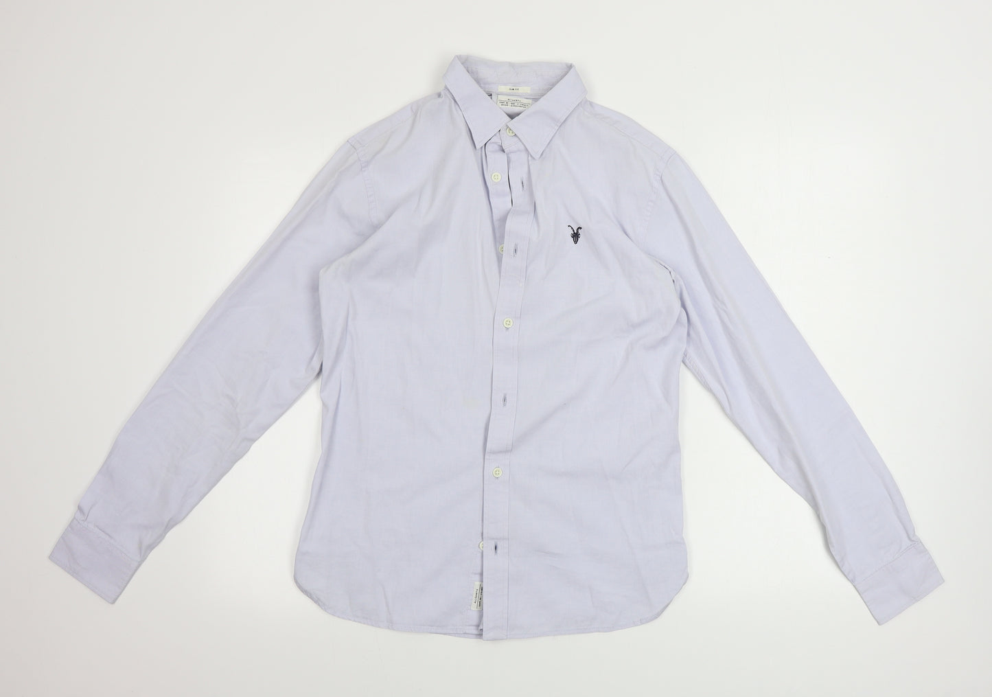 AllSaints  Mens Blue    Dress Shirt Size XS