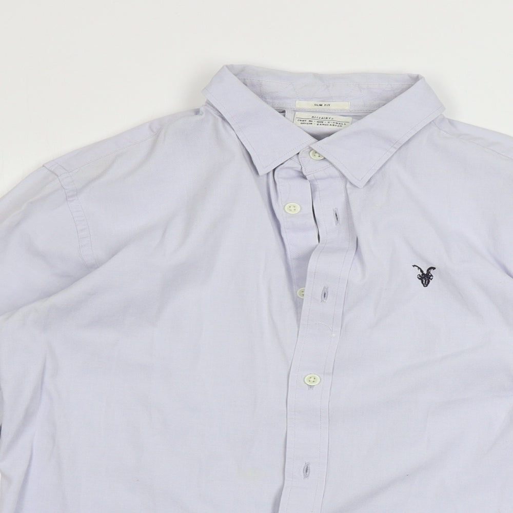 AllSaints  Mens Blue    Dress Shirt Size XS