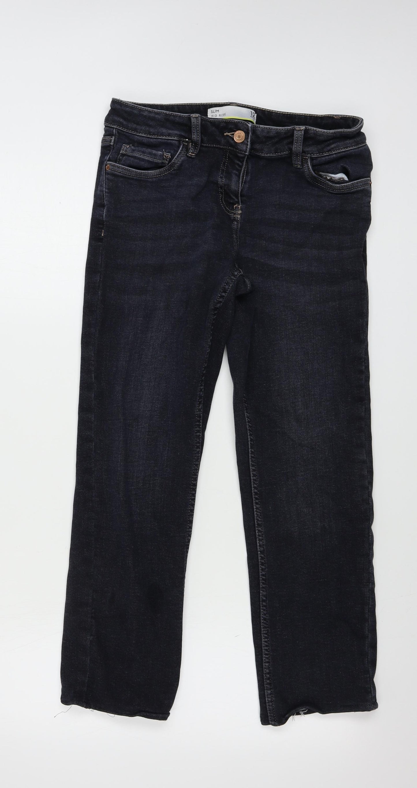 NEXT  Womens Grey   Skinny Jeans Size 12 L23 in