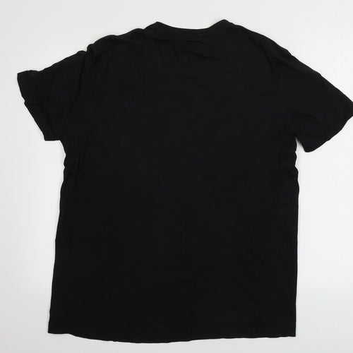 Mobaco  Mens Black    T-Shirt Size M