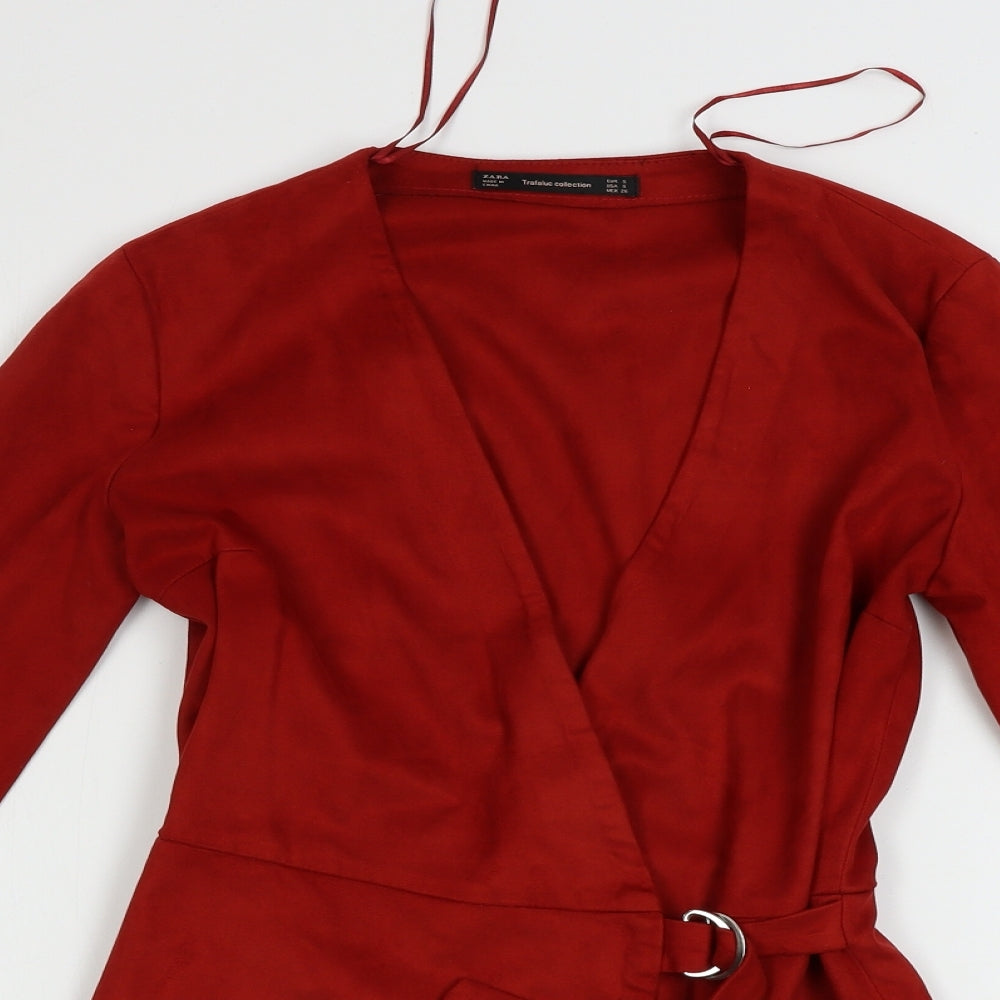 Zara Womens Red   Jumpsuit One-Piece Size S