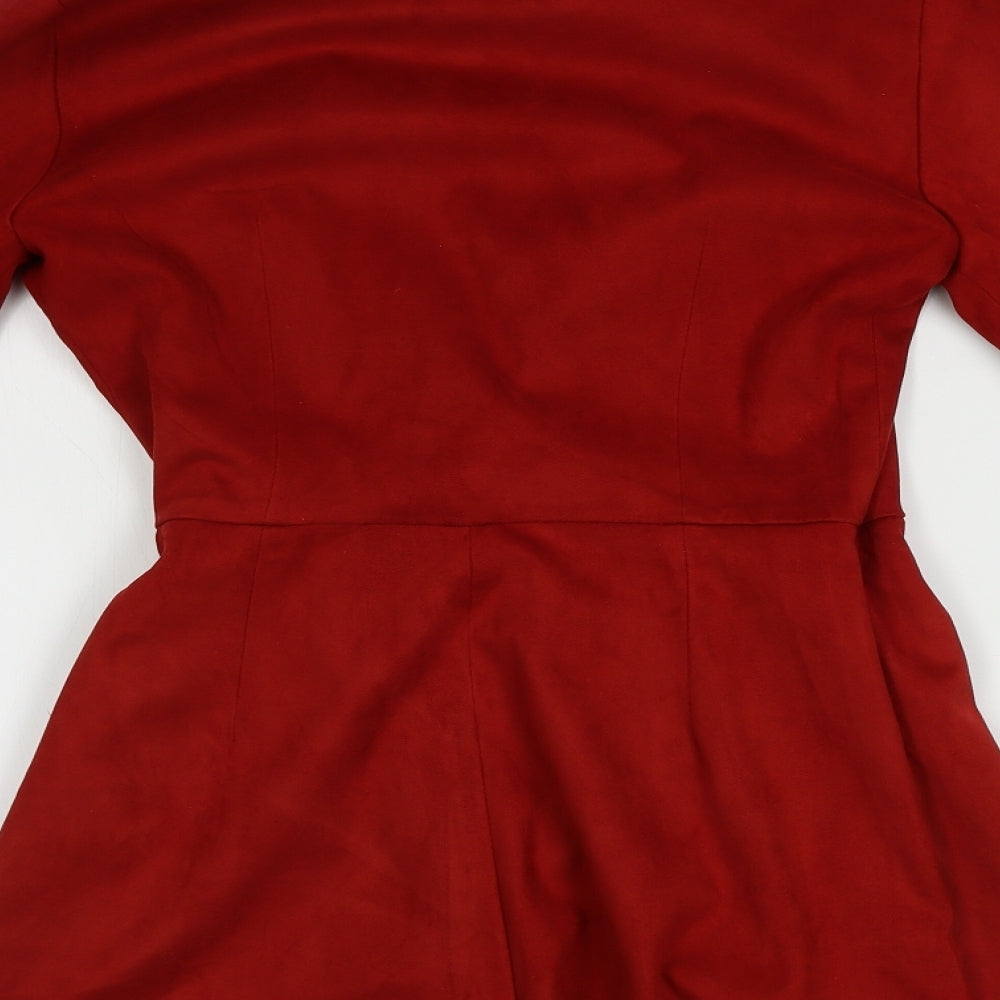 Zara Womens Red   Jumpsuit One-Piece Size S