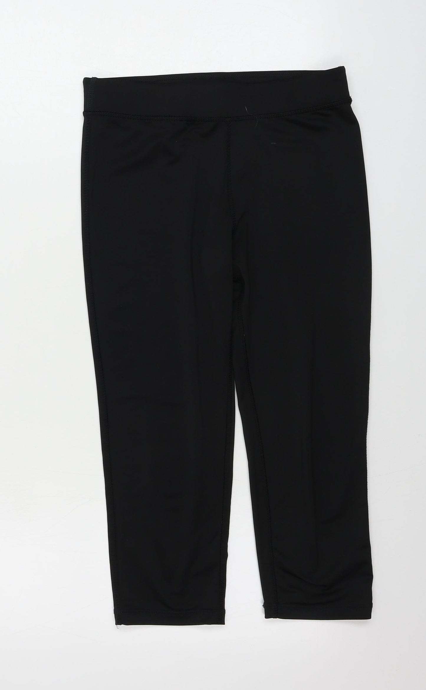 Preworn  Womens Black   Cropped Leggings Size 26 in