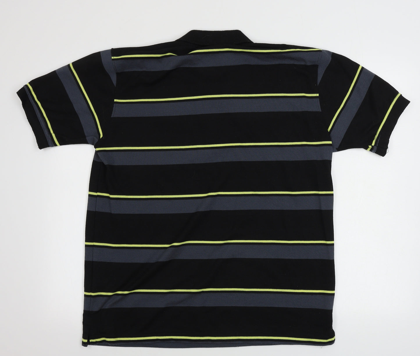 Jack & Danny's  Mens Black Striped   Polo Size XL
