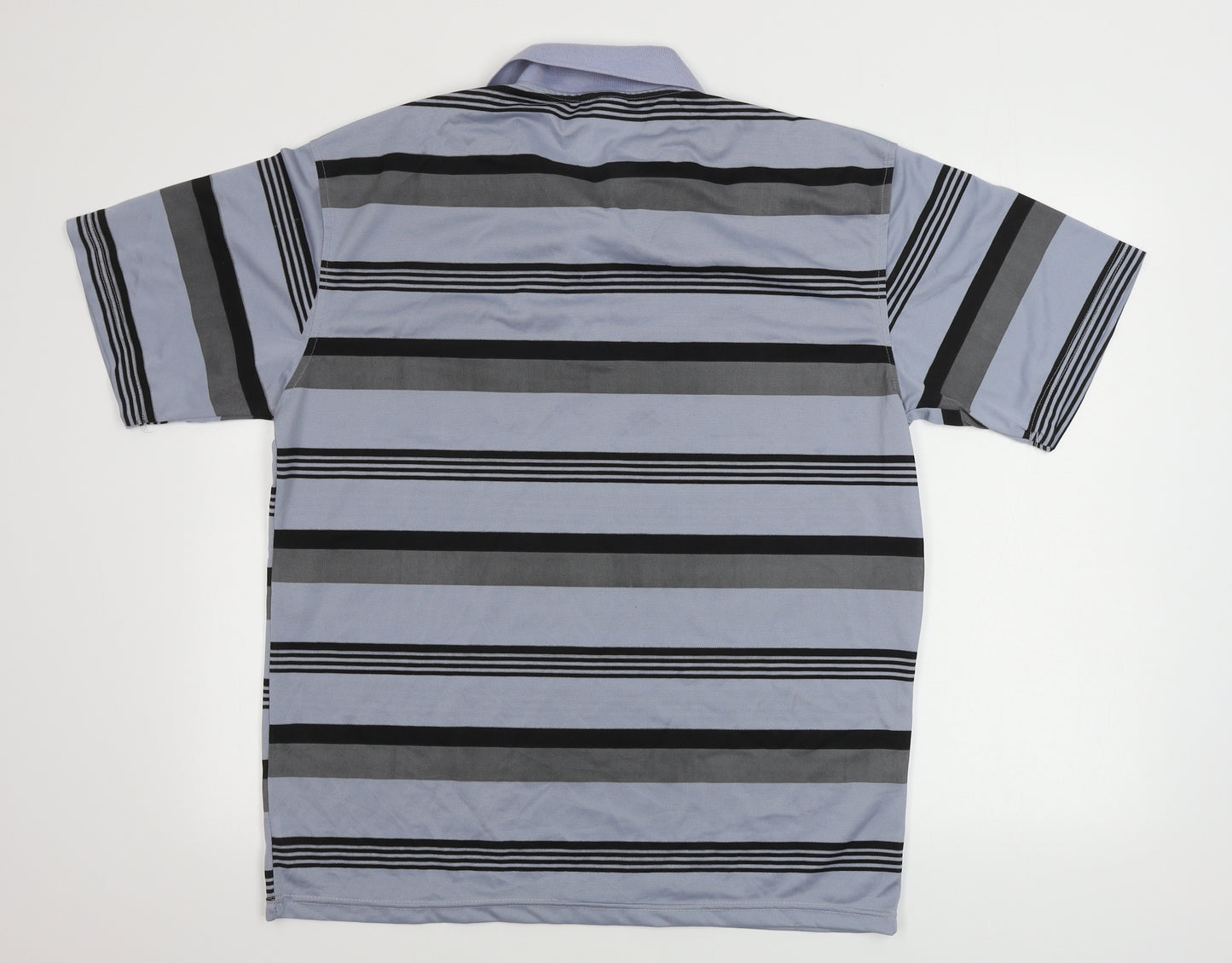 High Street  Mens Grey Striped   Polo Size L