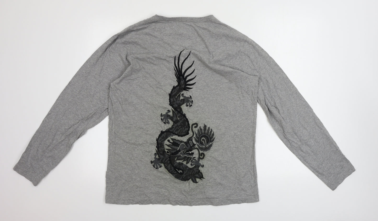 Maharishi  Mens Grey    T-Shirt Size M