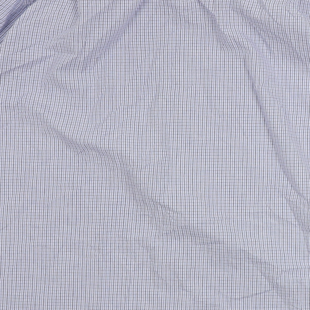 F&F  Mens Blue Check   Dress Shirt Size 15.5