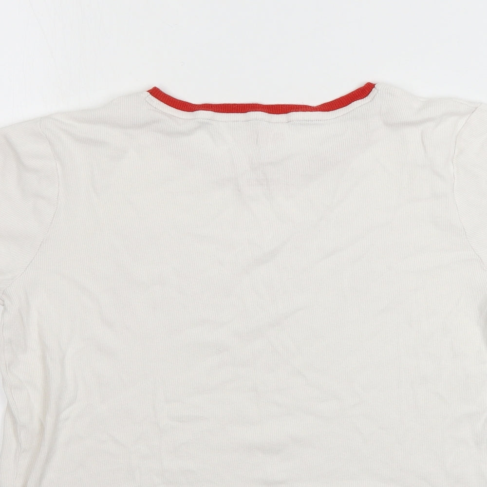 love to lounge   Womens White   Basic T-Shirt Size S  - stranger things