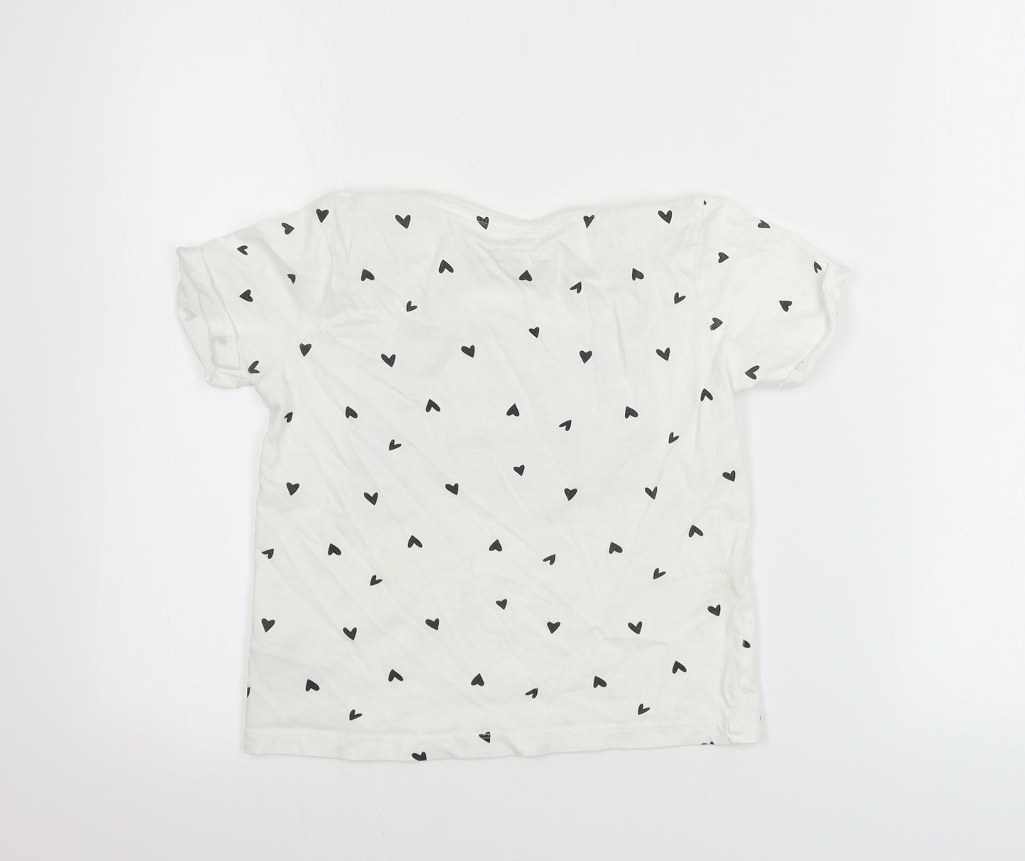 Primark  Girls White   Basic T-Shirt Size 8-9 Years