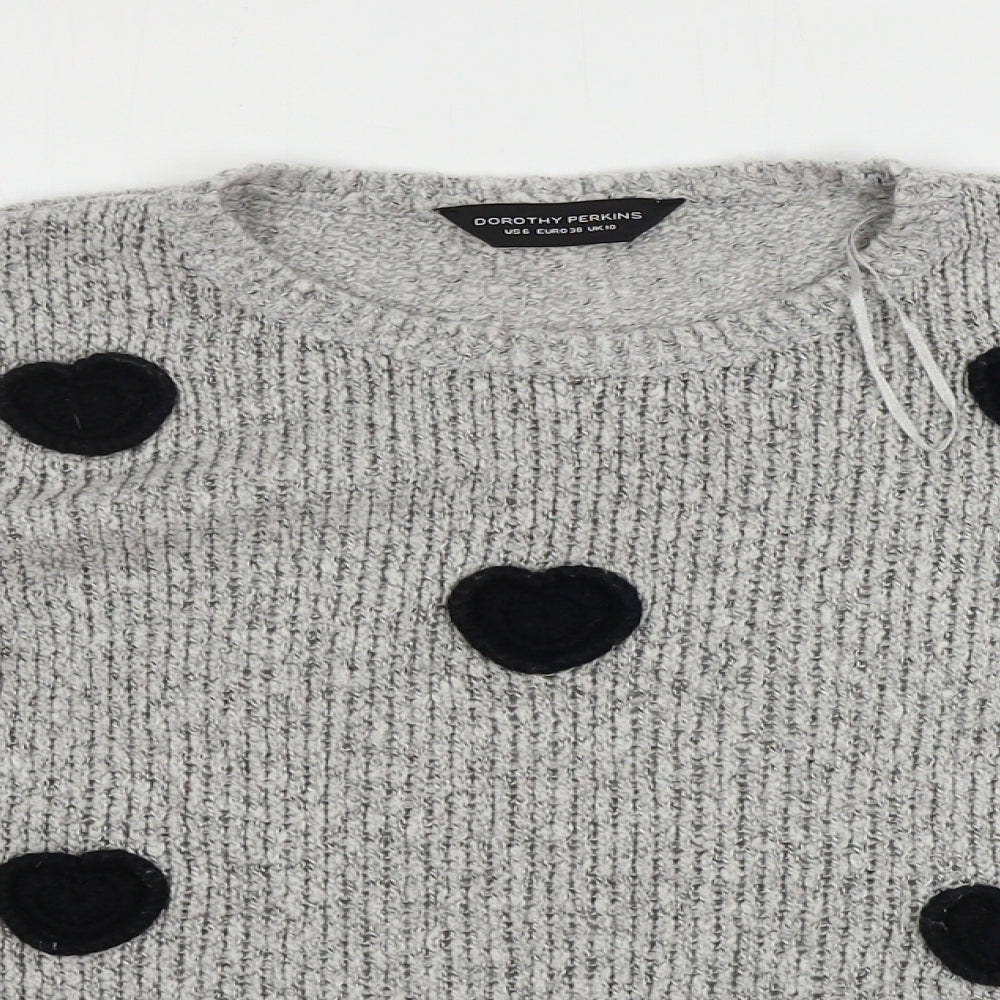 Dorothy Perkins  Womens Grey   Pullover Jumper Size 10