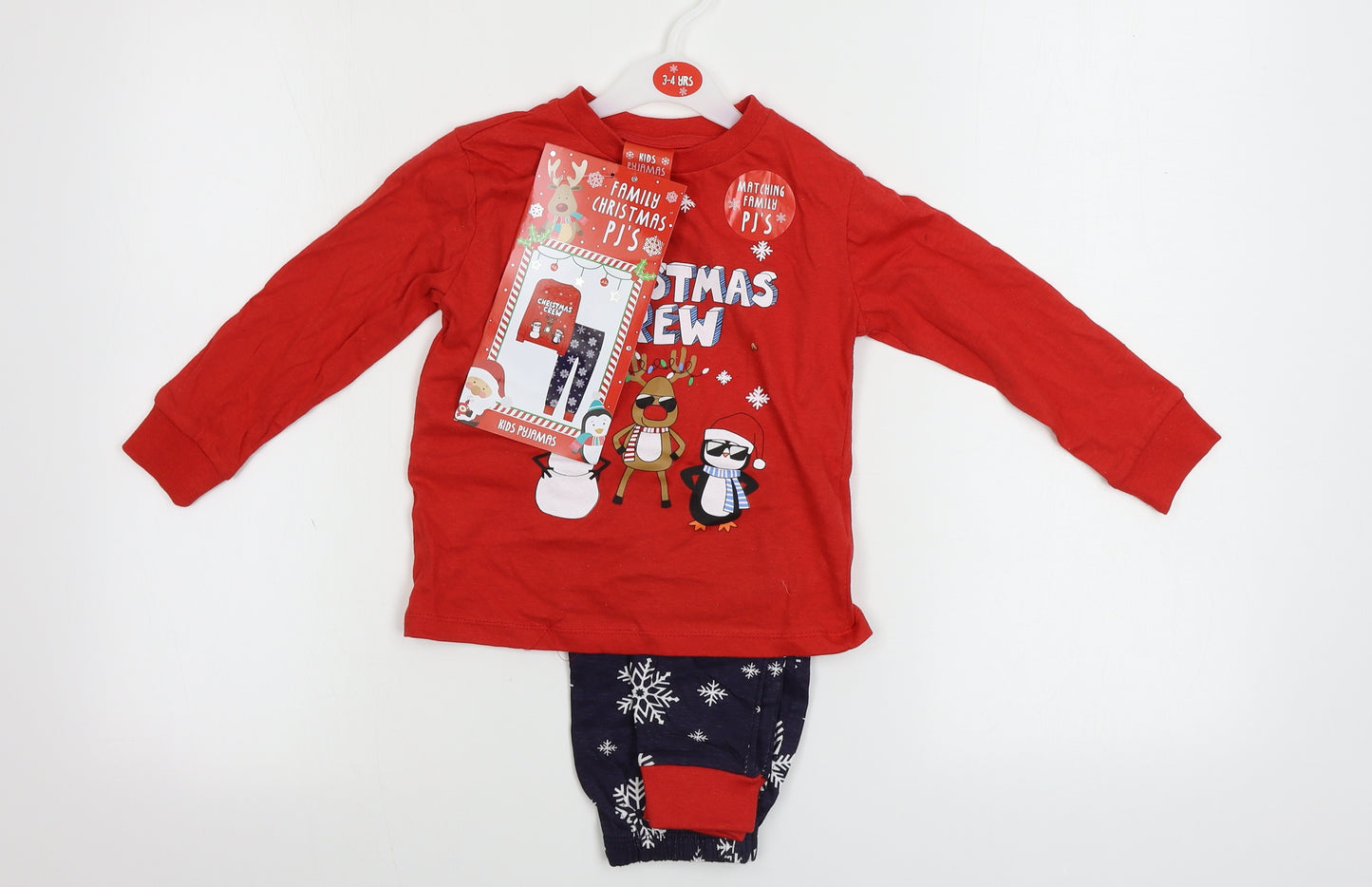 Preworn  Boys Red    Lounge Set Size 3-4 Years  - Christmas