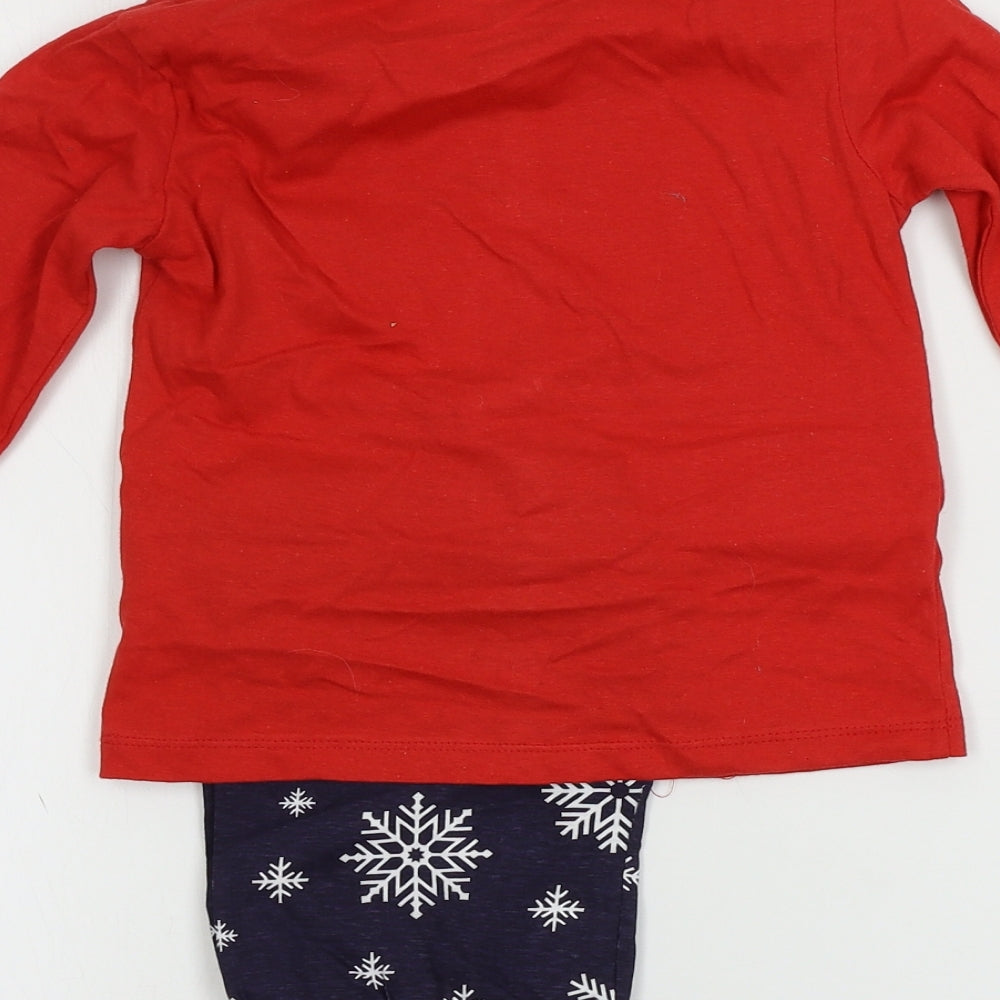Preworn  Boys Red    Lounge Set Size 3-4 Years  - Christmas