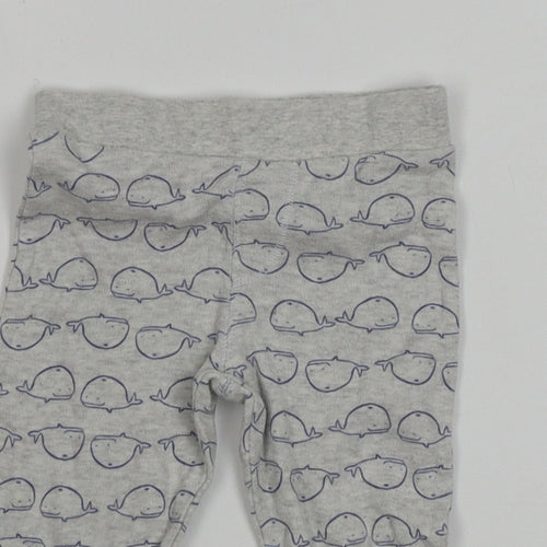 F&F  Boys Grey   Jogger Trousers Size 6-9 Months