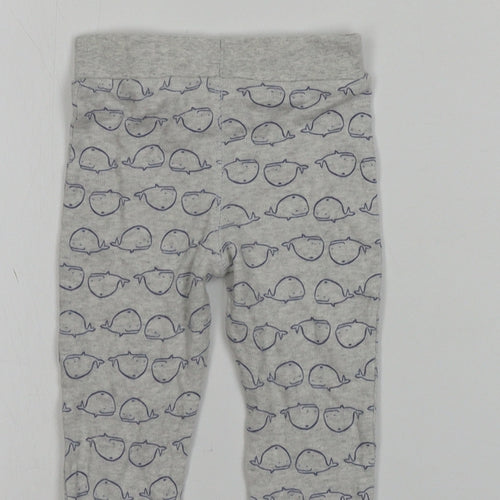 F&F  Boys Grey   Jogger Trousers Size 6-9 Months