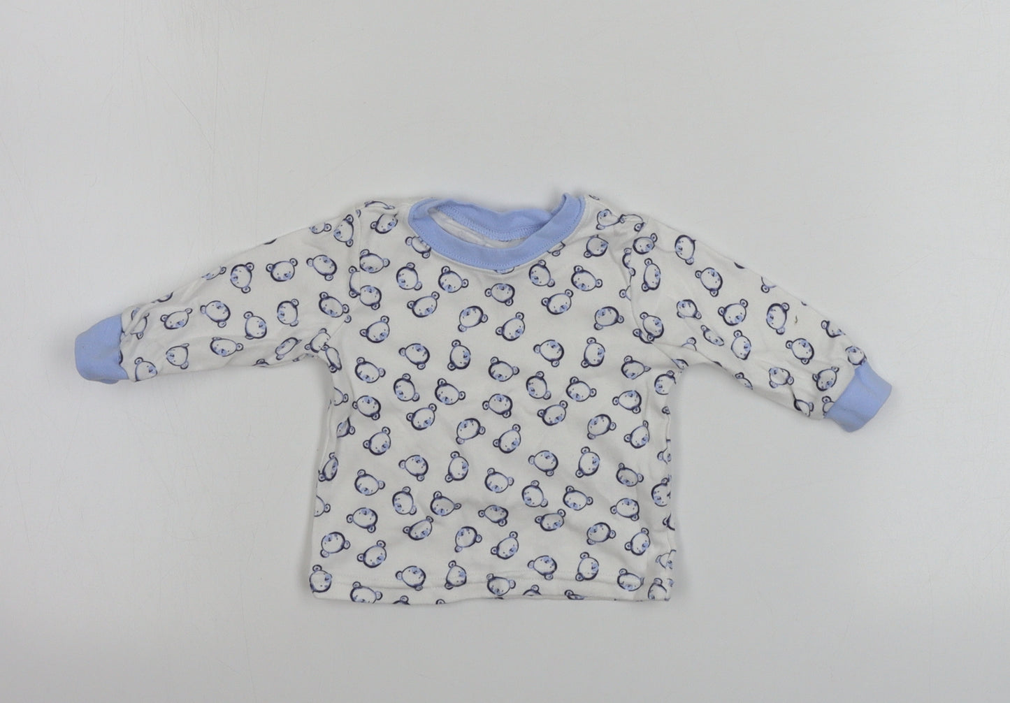 George  Boys White   Basic T-Shirt Size 0-3 Months