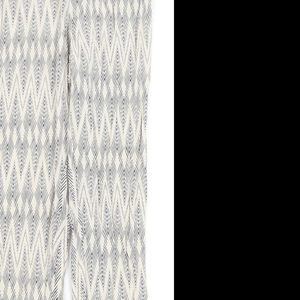 H&M Girls White   Capri Trousers Size 9-10 Years