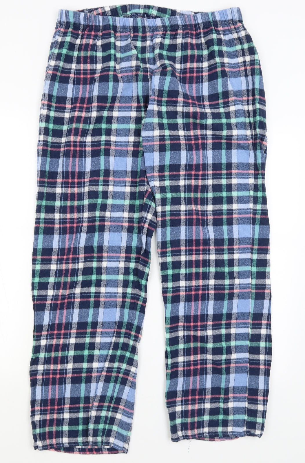 Disney Womens Blue Plaid  Capri Pyjama Pants Size 16
