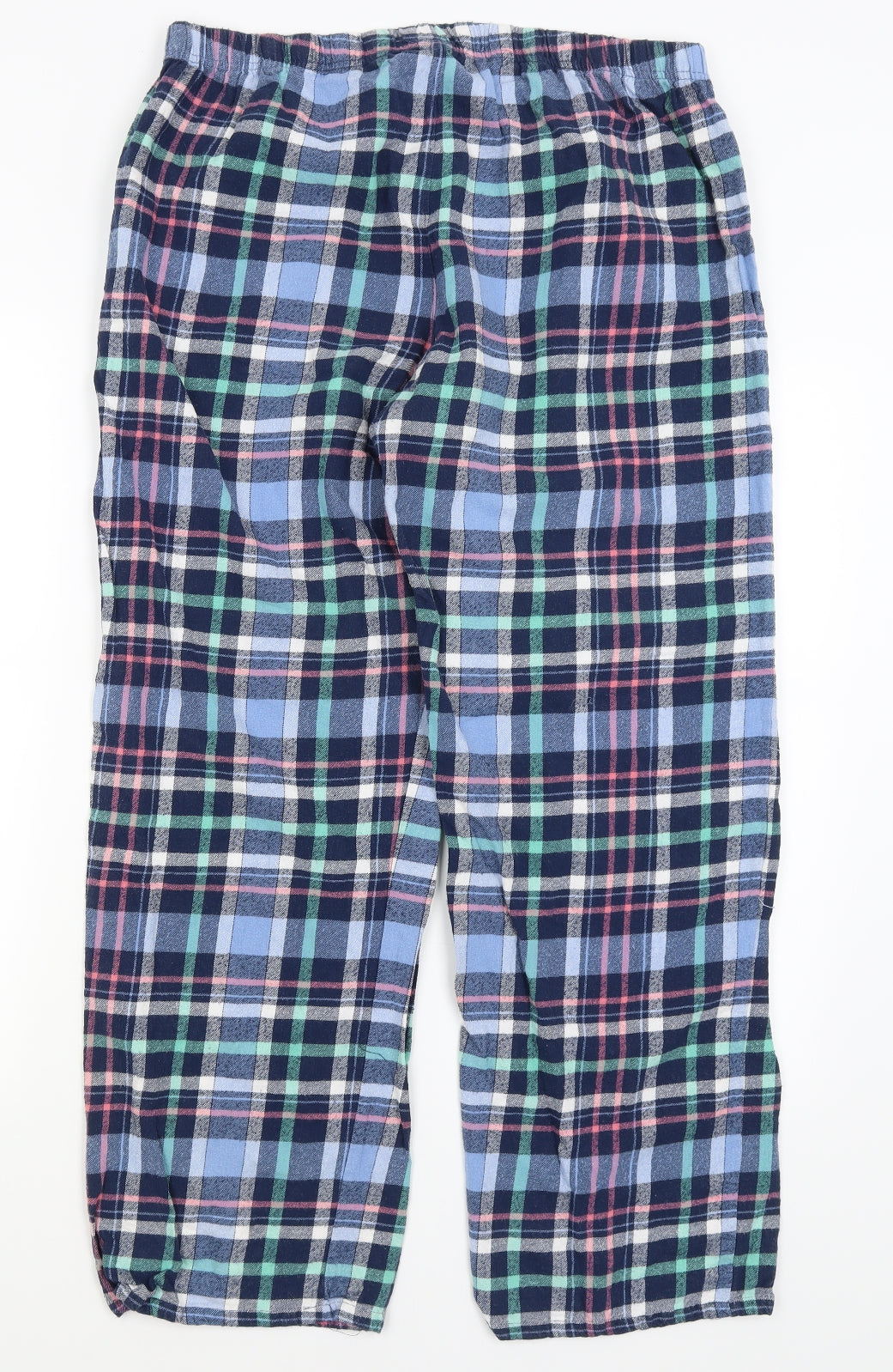 Disney Womens Blue Plaid  Capri Pyjama Pants Size 16