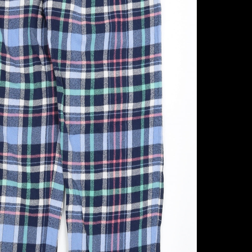 Disney Womens Blue Plaid  Capri Pyjama Pants Size 16