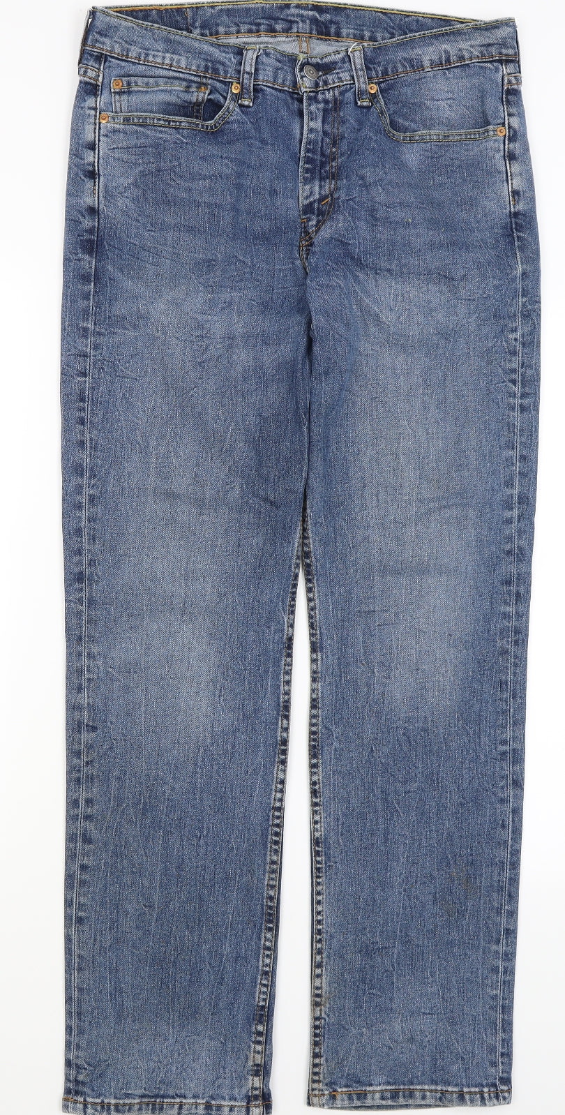 Levi Mens Blue   Straight Jeans Size 34 in L31 in