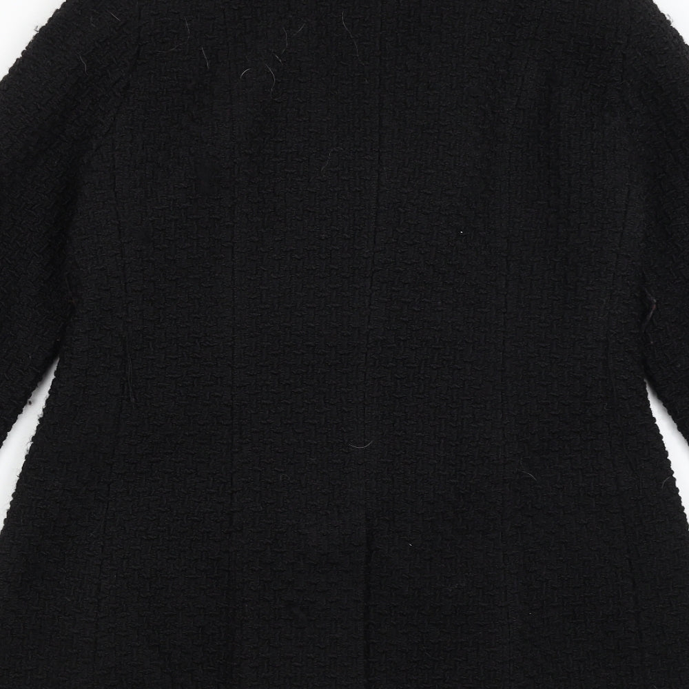 Calvin Klein Womens Black   Overcoat Coat Size L