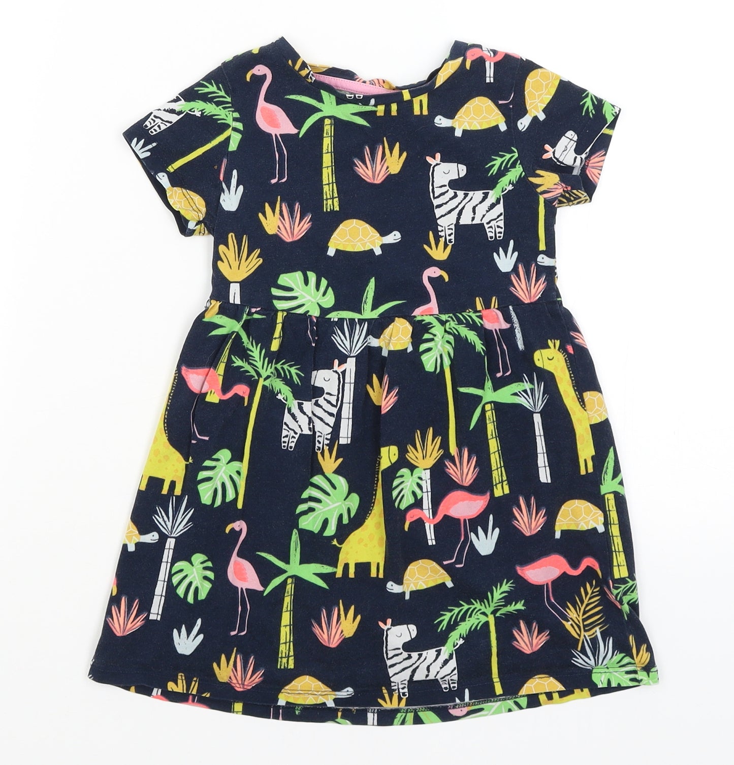 Blue Zoo Girls Blue   Fit & Flare  Size 2-3 Years  - Animals