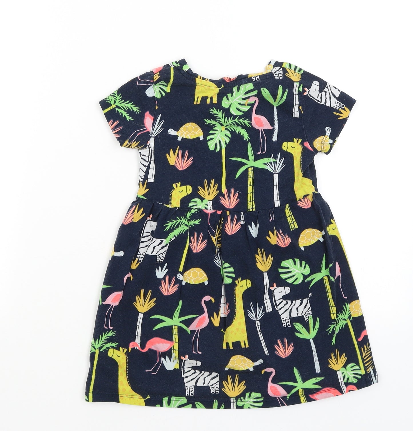 Blue Zoo Girls Blue   Fit & Flare  Size 2-3 Years  - Animals