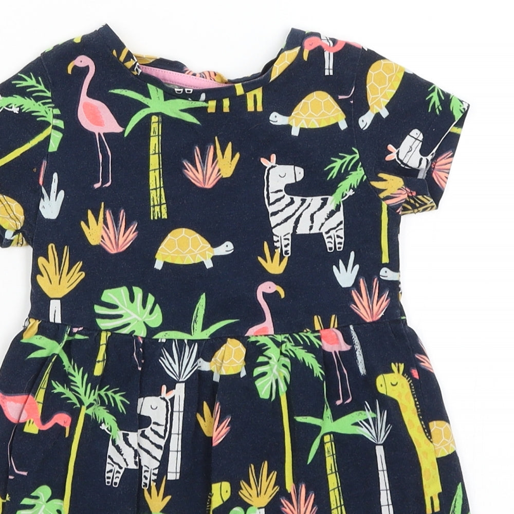 Blue Zoo Girls Blue   Fit & Flare  Size 2-3 Years  - Animals