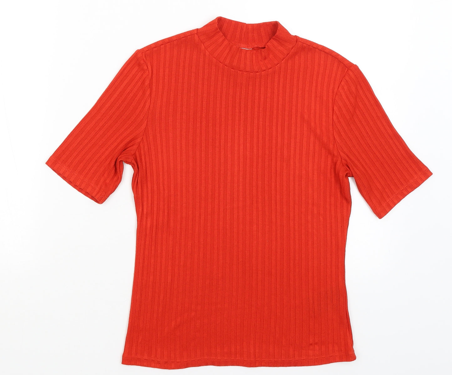 H&M Womens Red   Basic T-Shirt Size S