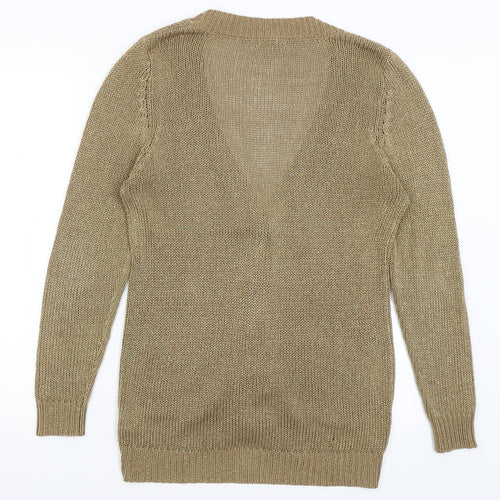 Papaya Womens Gold   Cardigan Jumper Size 12
