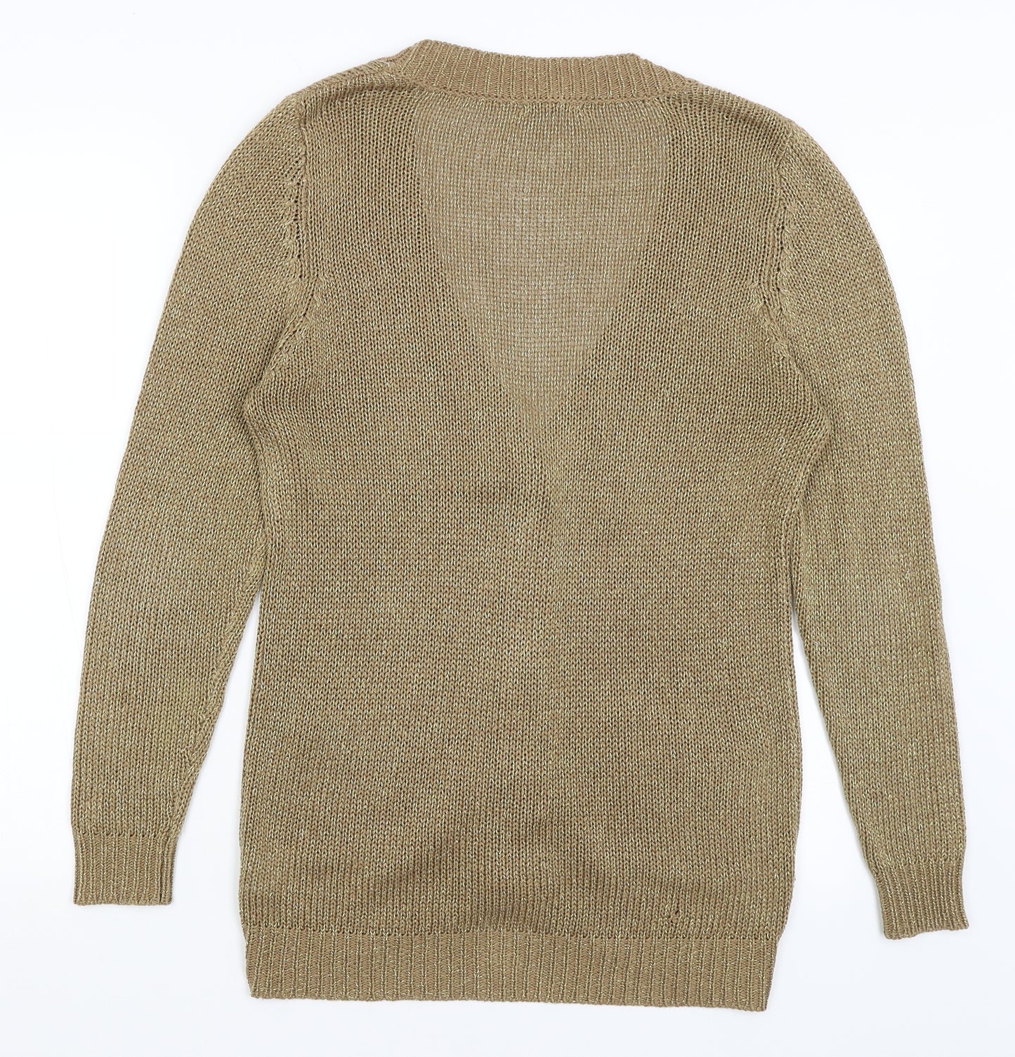 Papaya Womens Gold   Cardigan Jumper Size 12