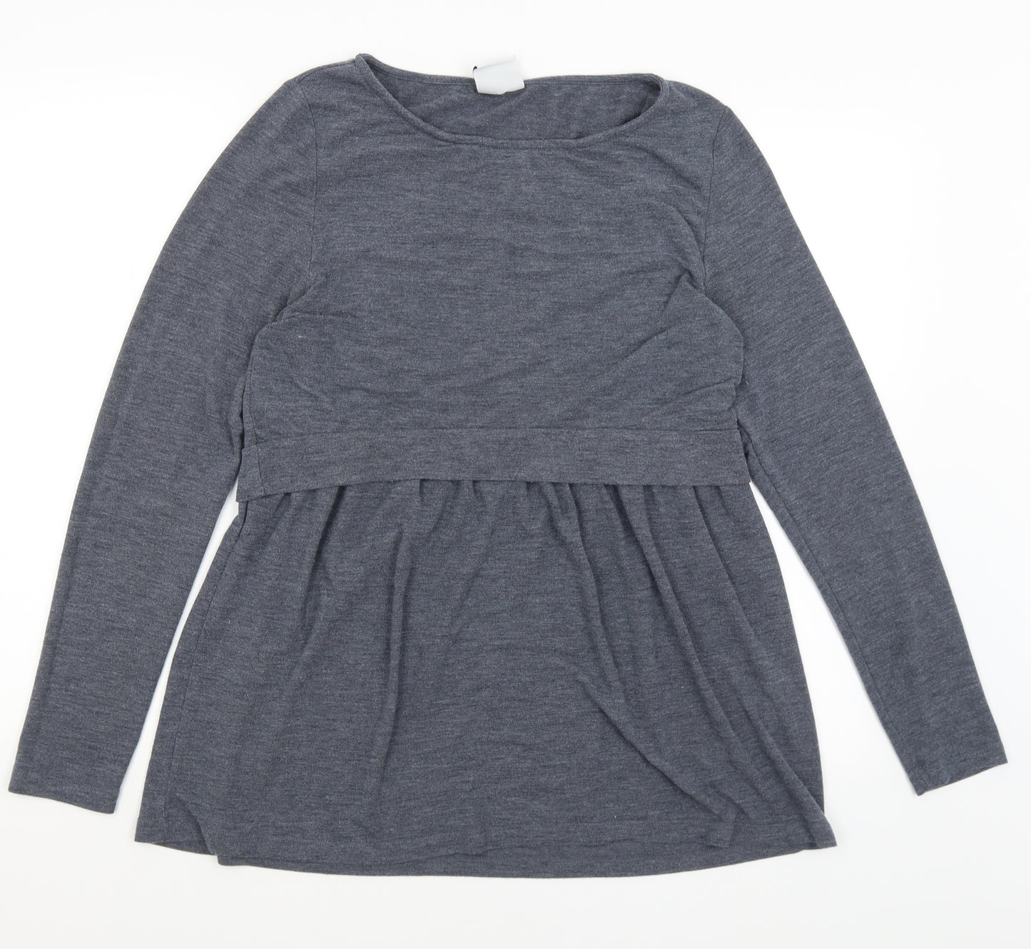 Mama Licious Womens Grey   Basic T-Shirt Size XL