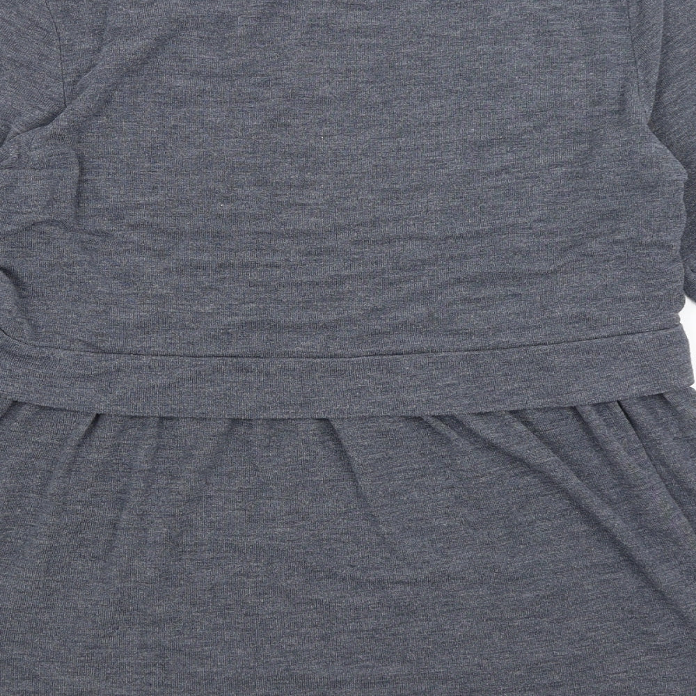 Mama Licious Womens Grey   Basic T-Shirt Size XL