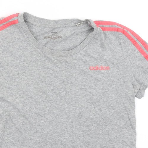 adidas Womens Grey   Basic T-Shirt Size M