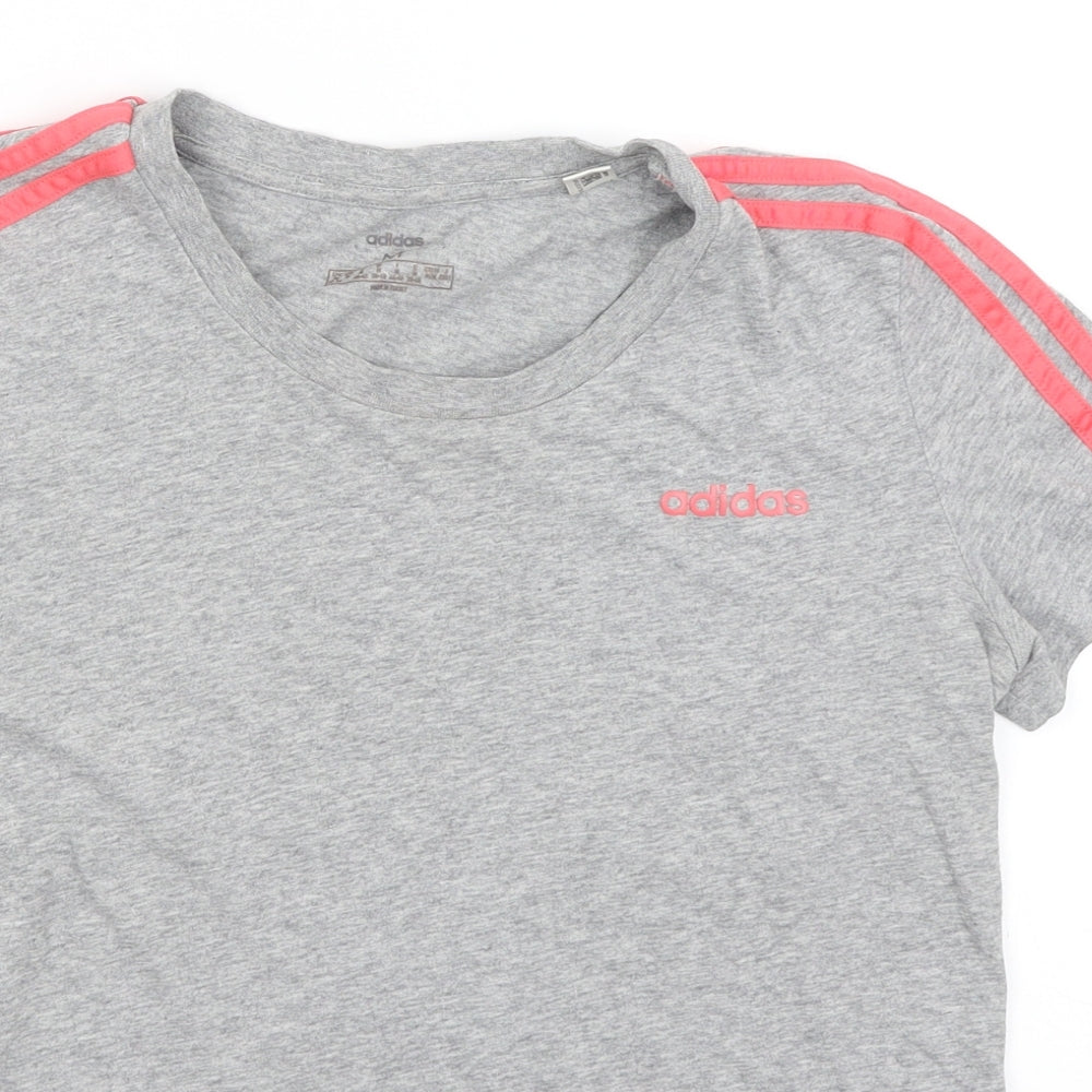 adidas Womens Grey   Basic T-Shirt Size M