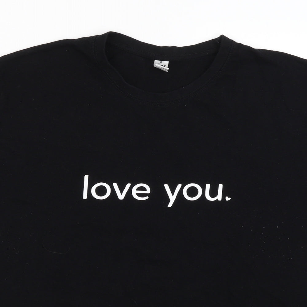 Sol's Womens Black   Basic T-Shirt Size XL
