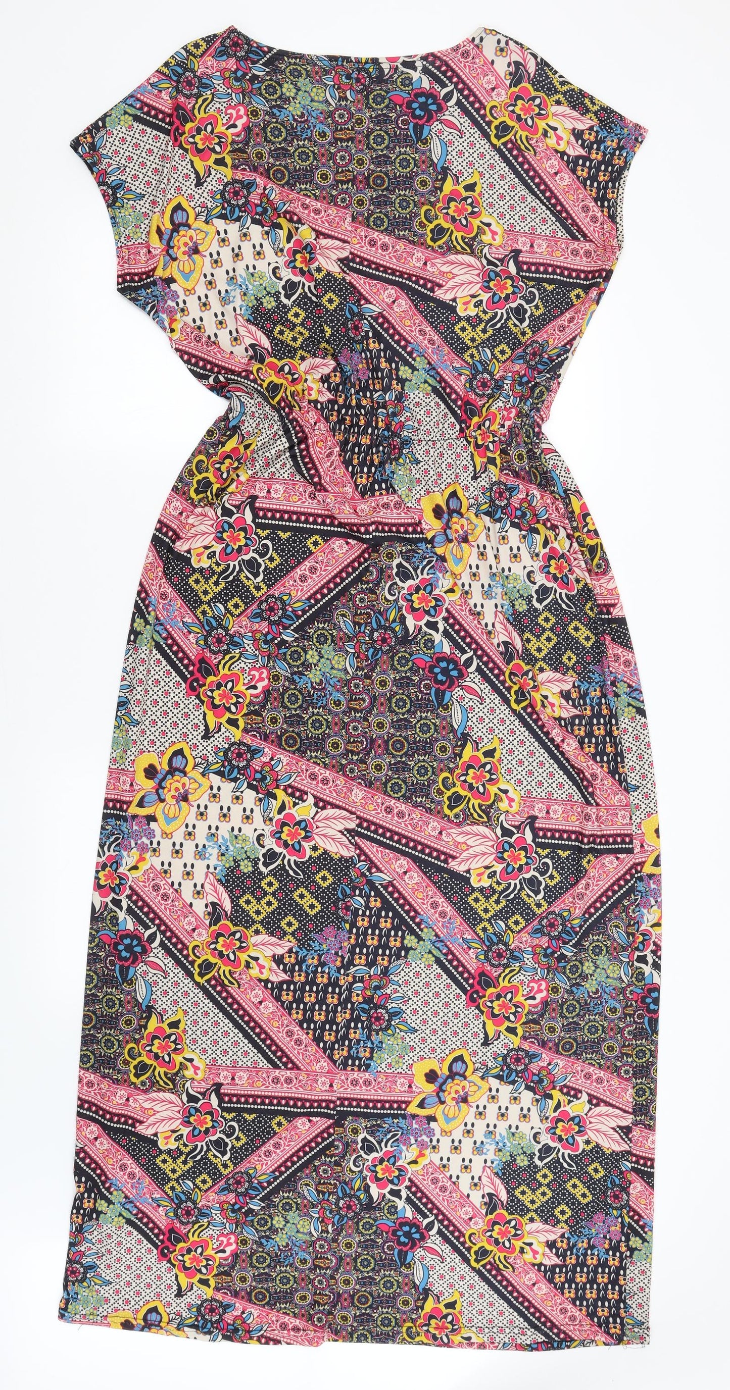 River Island Womens Black Paisley  Fit & Flare  Size 12