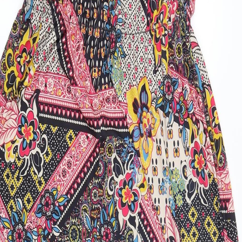 River Island Womens Black Paisley  Fit & Flare  Size 12