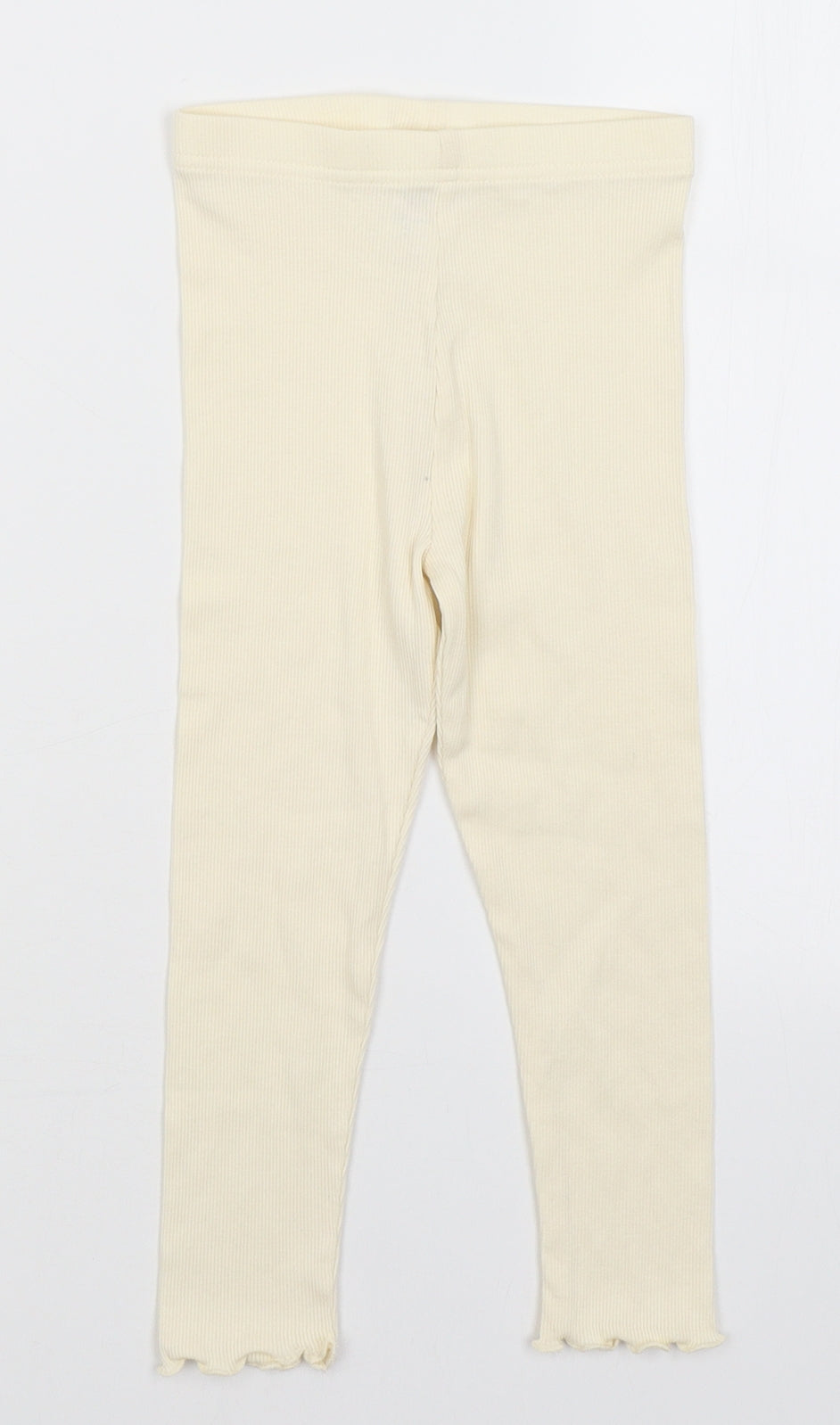 George Girls Ivory   Capri Trousers Size 3-4 Years