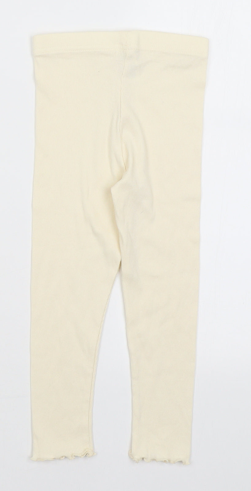 George Girls Ivory   Capri Trousers Size 3-4 Years