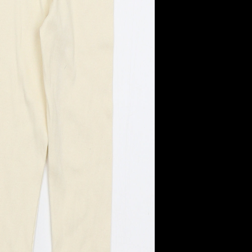 George Girls Ivory   Capri Trousers Size 3-4 Years